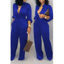 Load image into Gallery viewer, Lace Up Loose Blue Jumper - Available in Plus Size