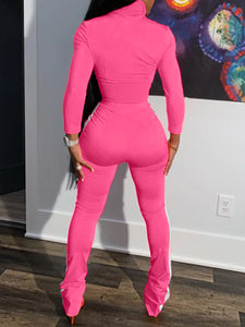 Pink Two-Piece Sportswear
