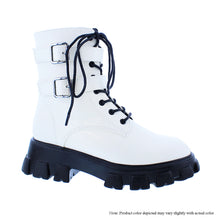 Load image into Gallery viewer, White Combat Boot